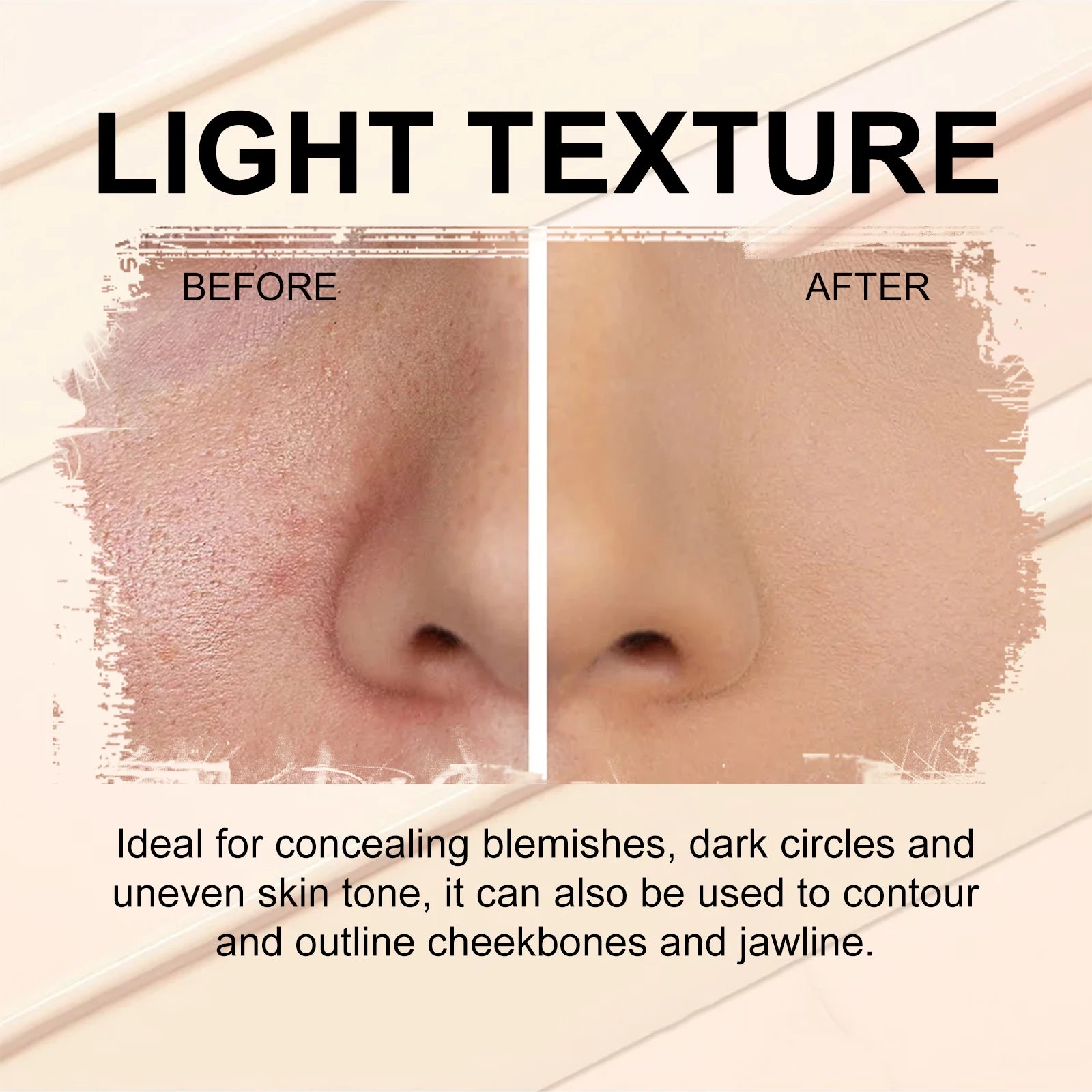 3-Color Cream Concealer Palette for Dark Circles and Blemishes - 11
