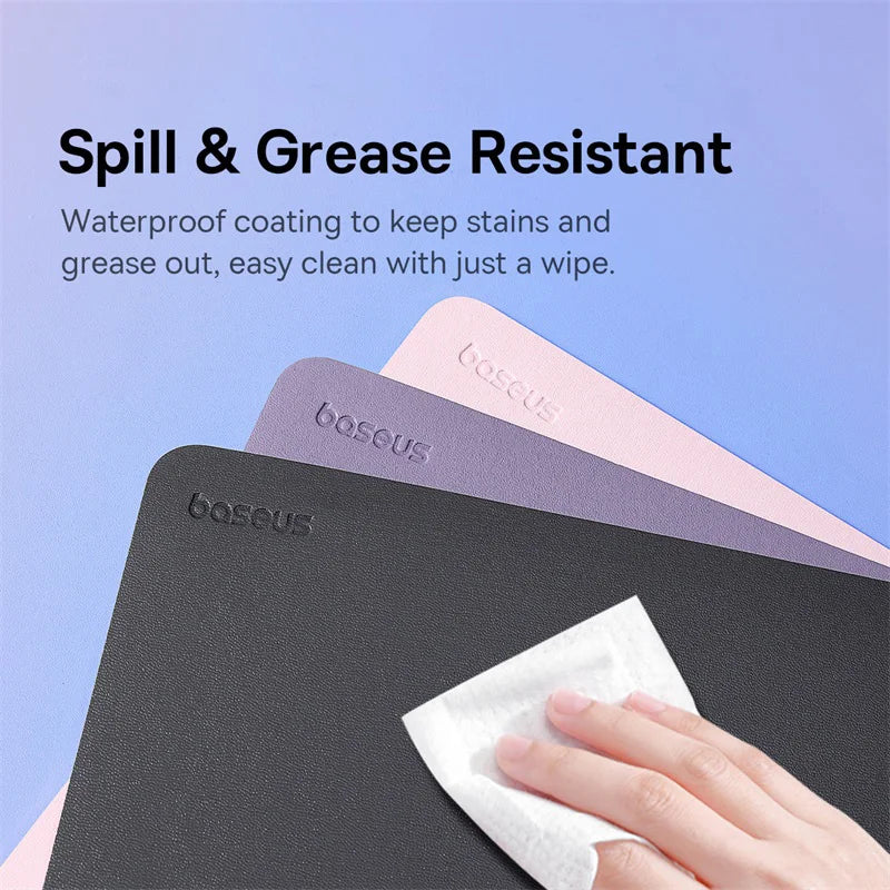 Waterproof PU Leather Desk Mouse Pad for Office and Gaming - 5