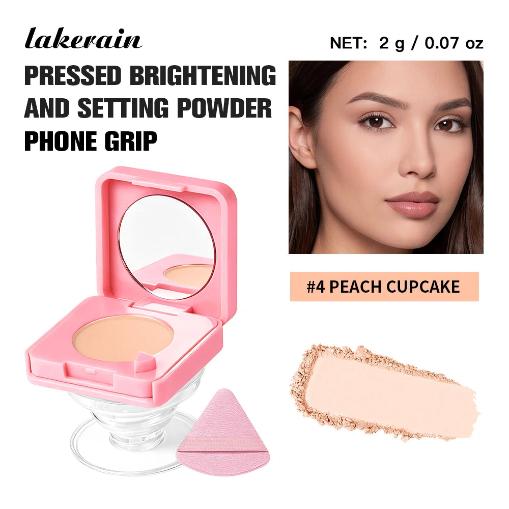 2-in-1 Matte Pressed Powder and Phone Grip with Mirror