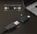 4K UHD USB Webcam with Dual Microphones for Video Calling