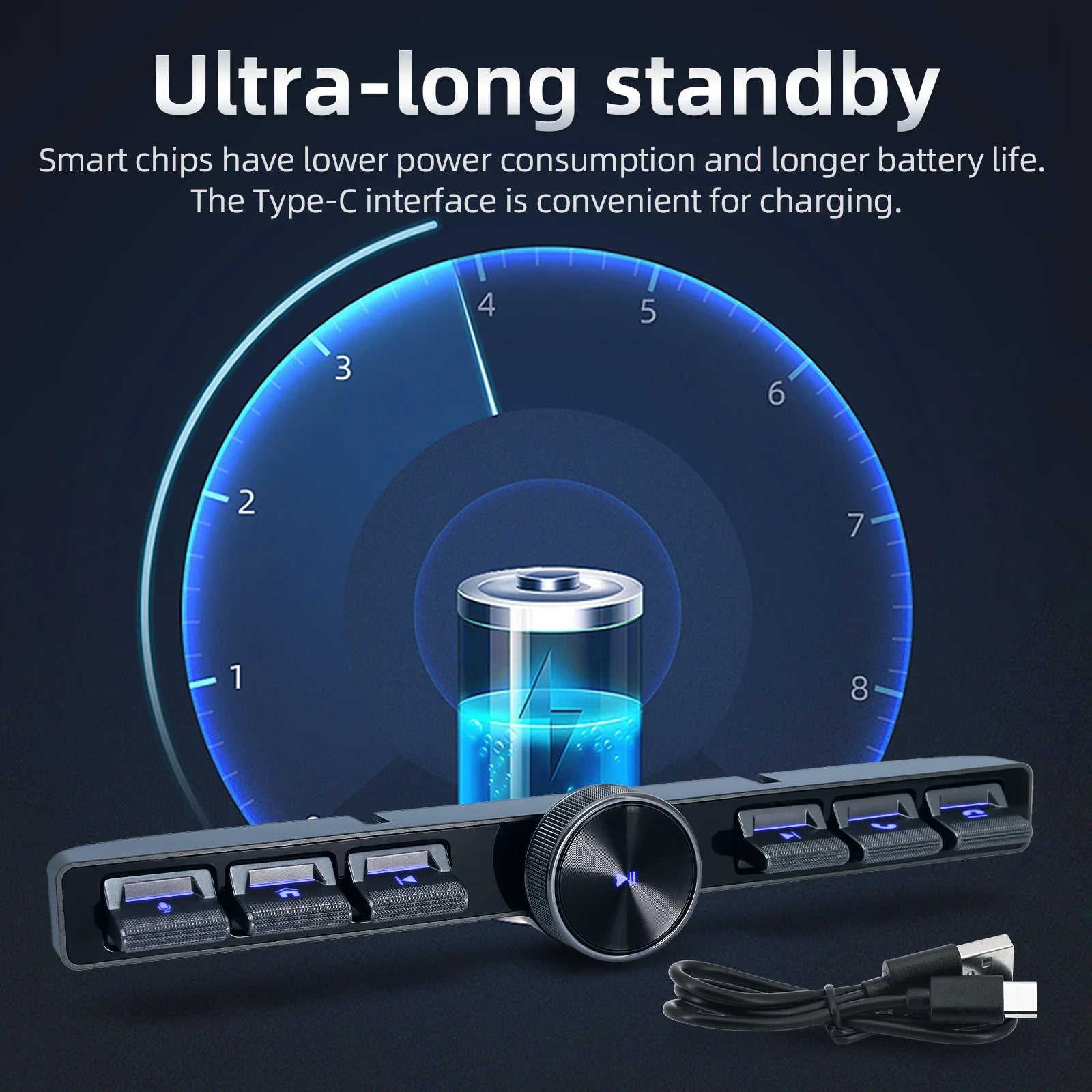 Wireless Multimedia Steering Wheel Control Button for Car Navigation - 13