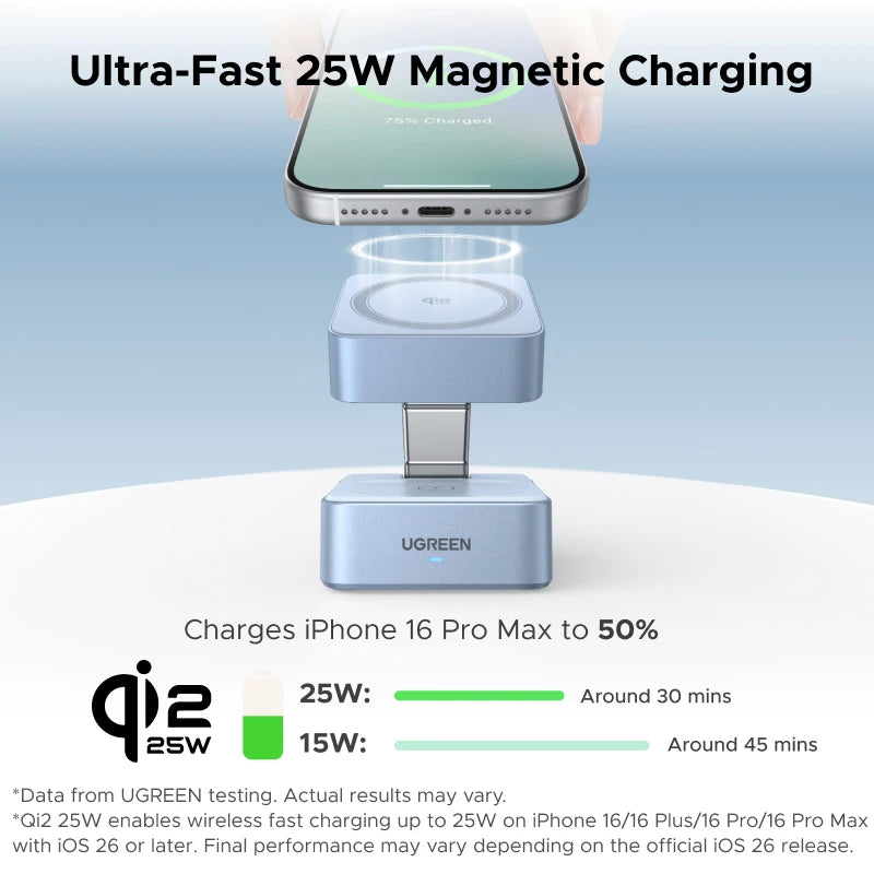 2-in-1 Magnetic Foldable Wireless Charging Stand for iPhone and AirPods - 2