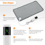 Electric Heating Pad for Muscle Pain Relief and Warmth