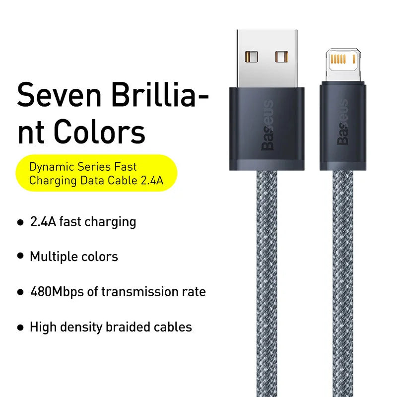 2.4A Fast Charging Data Cable for iPhone - 6