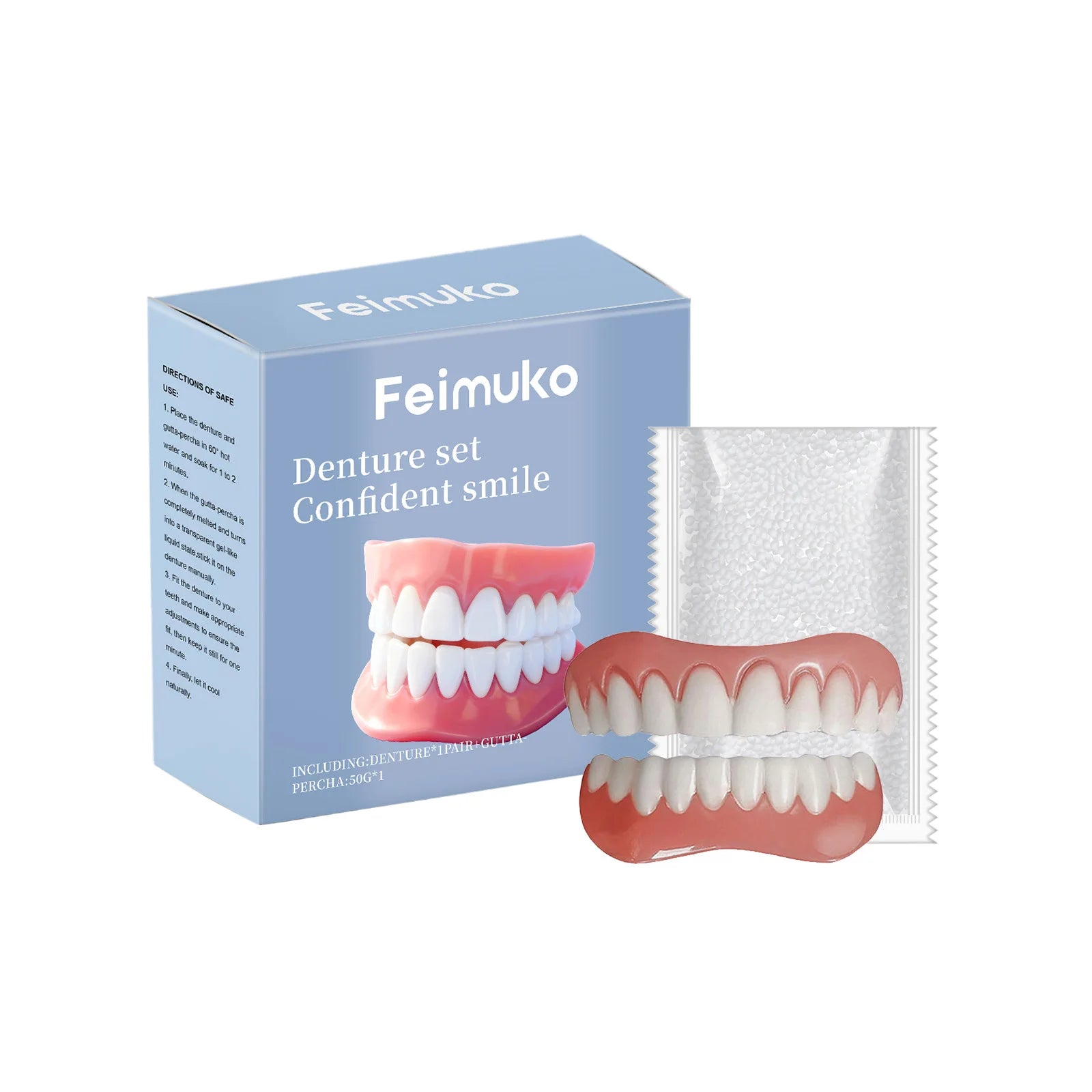 Temporary Silicone Cosmetic Dentures for Missing Teeth - 19