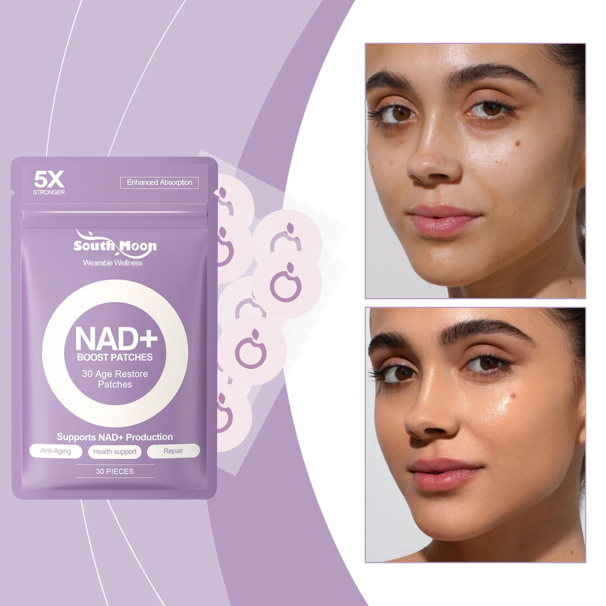 NAD+ Boost Age Restore Wellness Patches