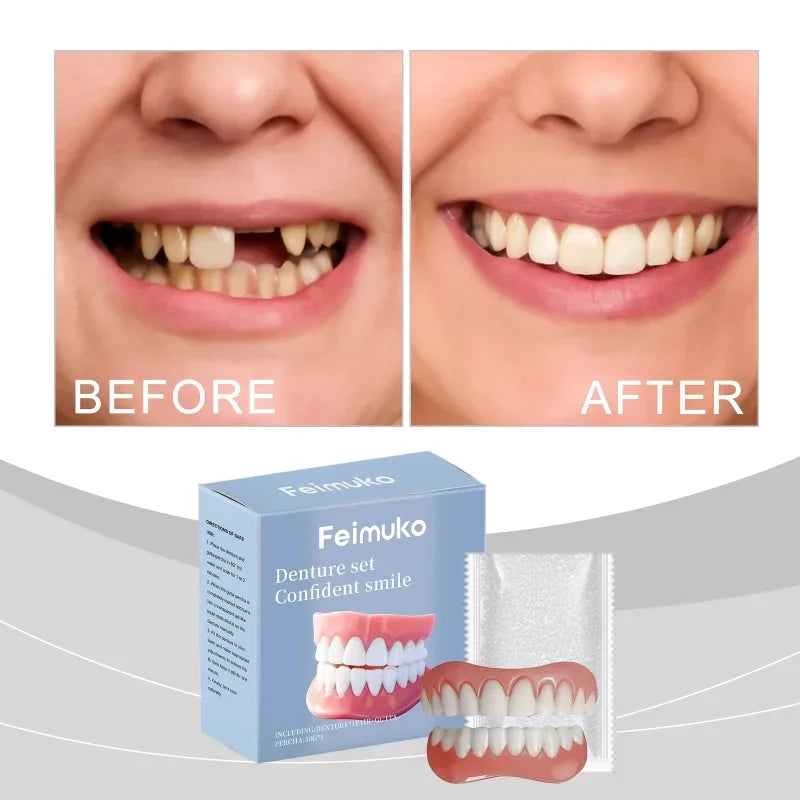 Temporary Silicone Dentures for Missing or Broken Teeth