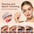 2-in-1 Rechargeable Electric Eyebrow and Nose Hair Trimmer