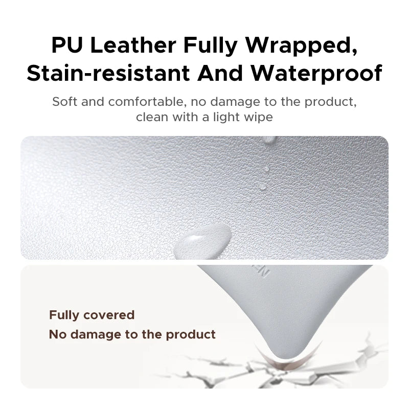 Magnetic Leather Earphone and Earbud Storage Pouch