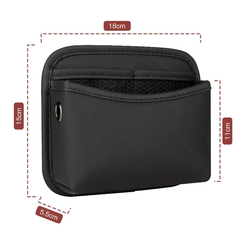 Adhesive Car Seat Side Storage Pocket for Phone and Accessories - 6