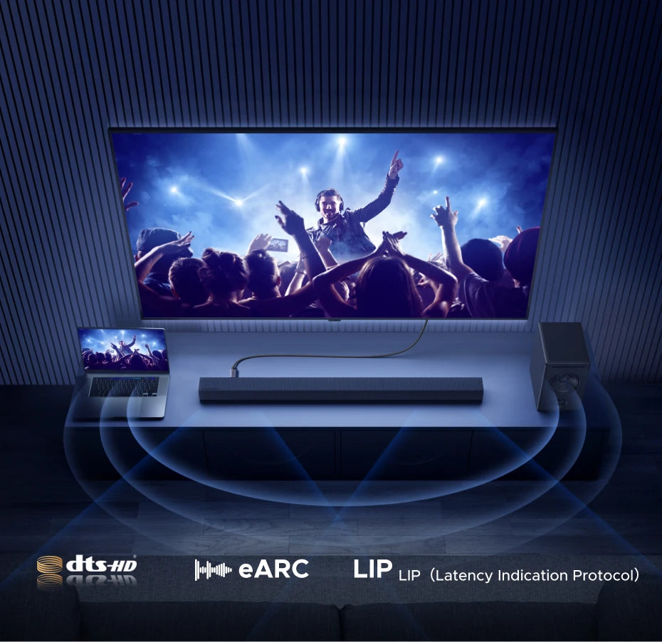 16K Ultra High Speed HDMI 2.2 Cable for Gaming and Home Theater