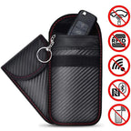 Carbon Fiber Car Key Fob RFID Signal Blocking Pouch Protector