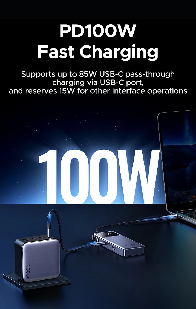 5-in-1 USB-C Hub with 4K 60Hz HDMI and 100W Power Delivery
