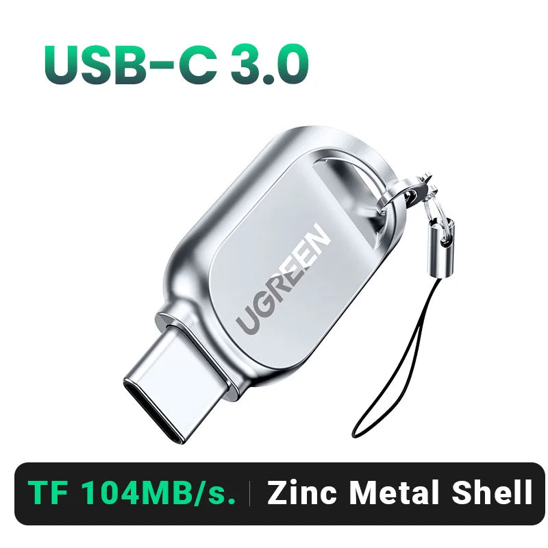 USB 3.0 and USB-C Dual Slot SD and TF Memory Card Reader - 21