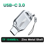 USB 3.0 and USB-C Dual Slot SD and TF Memory Card Reader