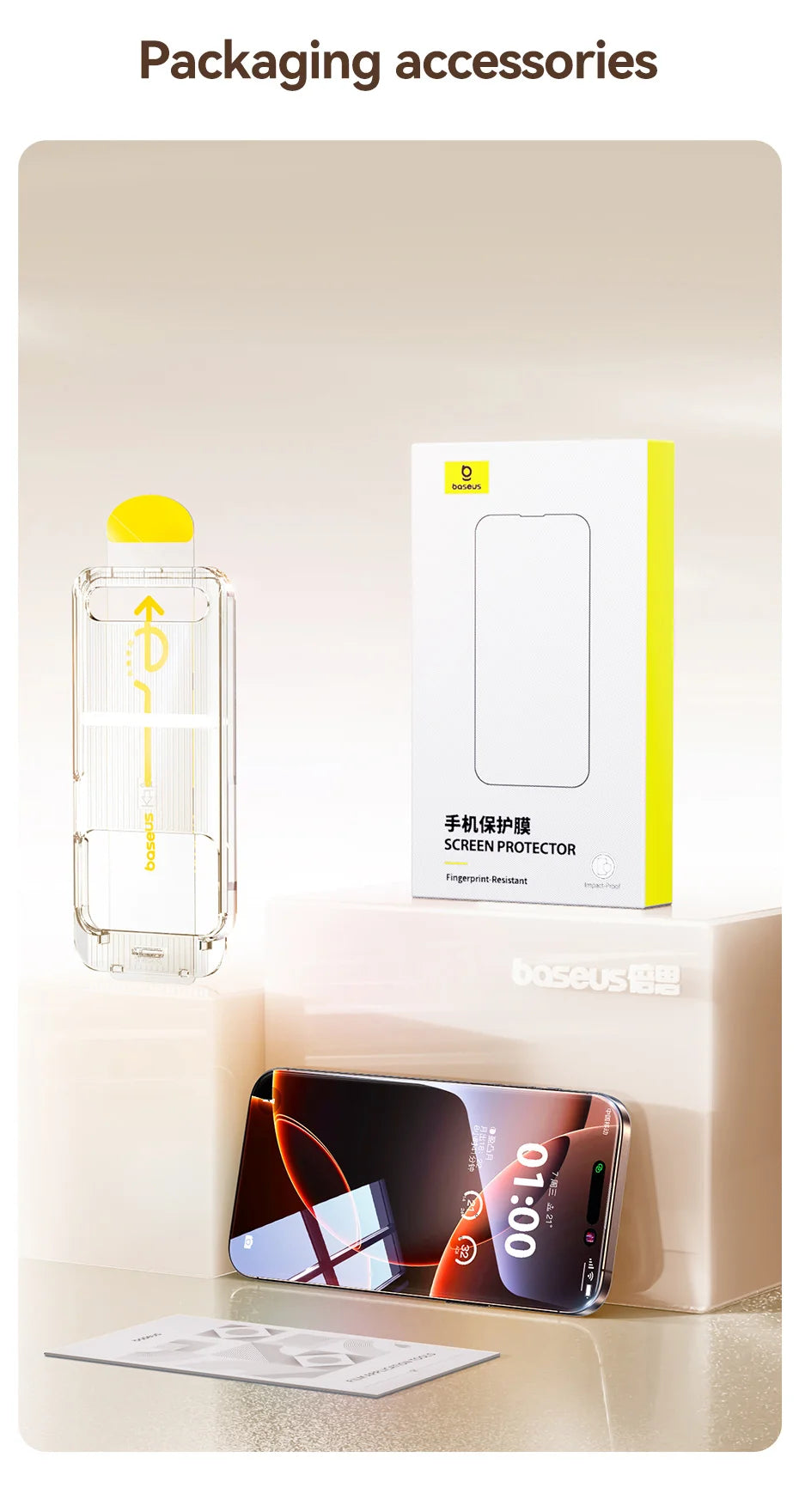Bezel-Less Tempered Glass Screen Protector for iPhone