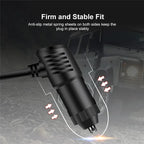 120W 3-Way Car Cigarette Lighter Splitter with USB Fast Charging