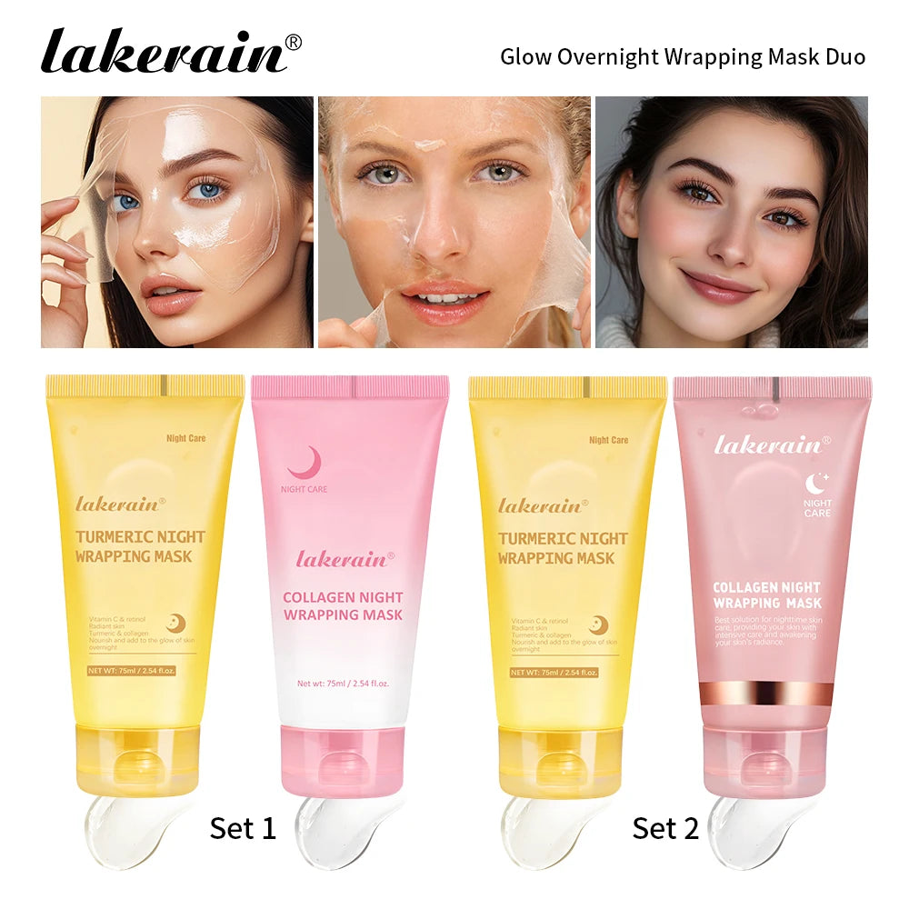 Overnight Peel-Off Face Mask Duo for Radiant Skin - 1