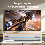 8K 60Hz HDMI 2.1 Switcher 3-in-1 Out with Remote Control