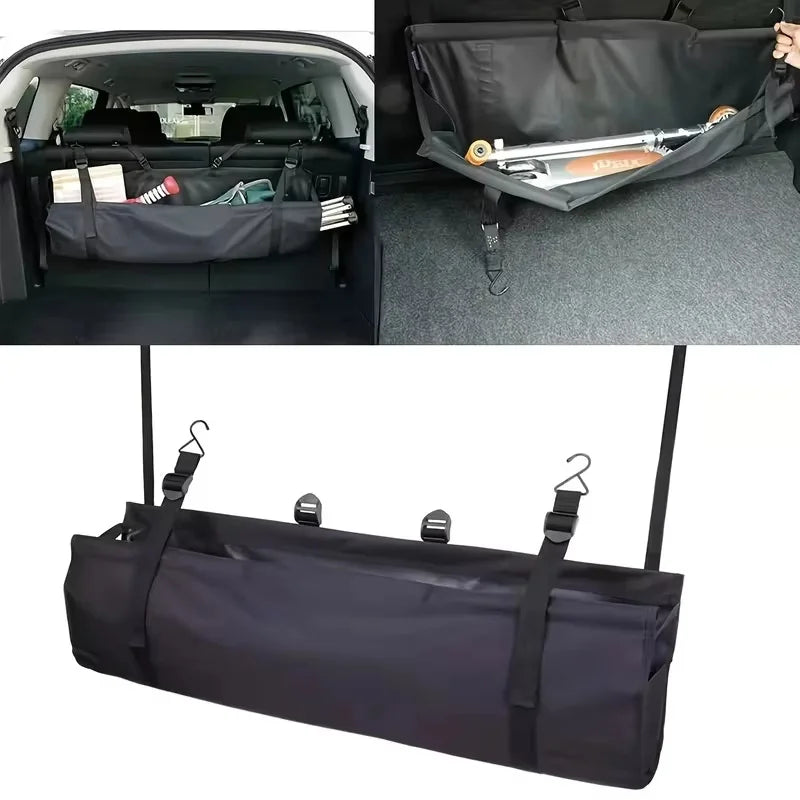 Oxford Cloth Car Trunk Backseat Organizer for Fishing Rods and Equipment