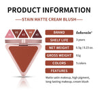 Matte Satin Cream Blush for Long-Lasting Natural Glow