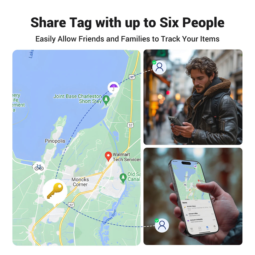 Smart Bluetooth Item Tracker for Apple Find My Network