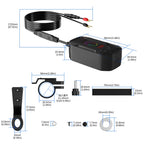 Motorcycle 100W Bidirectional USB Charger with Voltmeter and Switch
