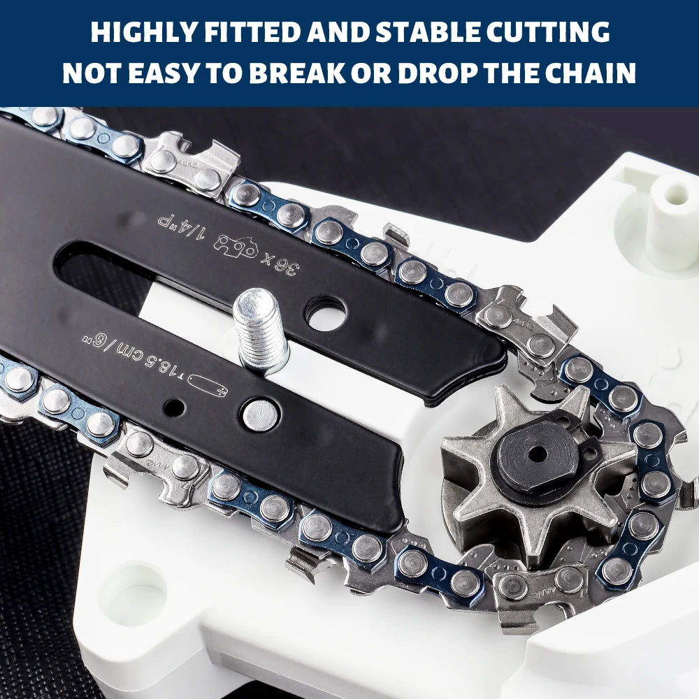 Replacement Chainsaw Chain and Guide Bar for Portable Electric Saws