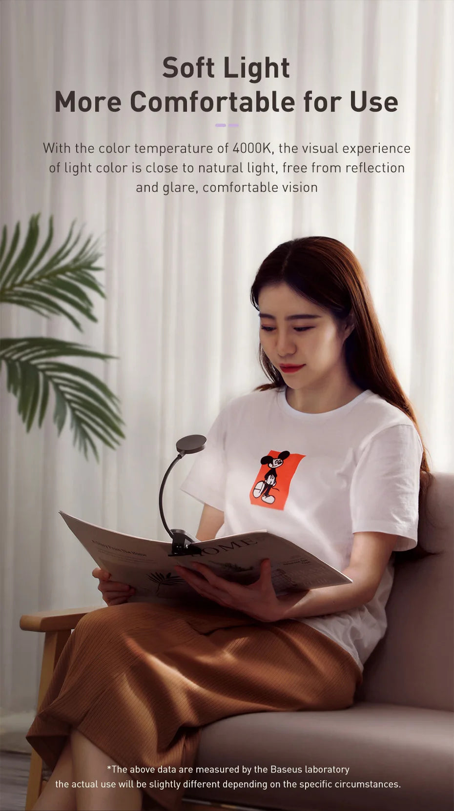 Rechargeable LED Clip-On Desk Lamp for Reading and Bedside