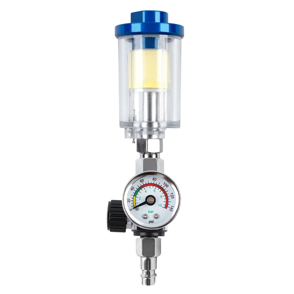 1/4" Air Compressor Filter and Pressure Regulator for Spray Guns