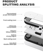 Magnetic LED Car Door Welcome Light with USB Charging and Auto Sensor