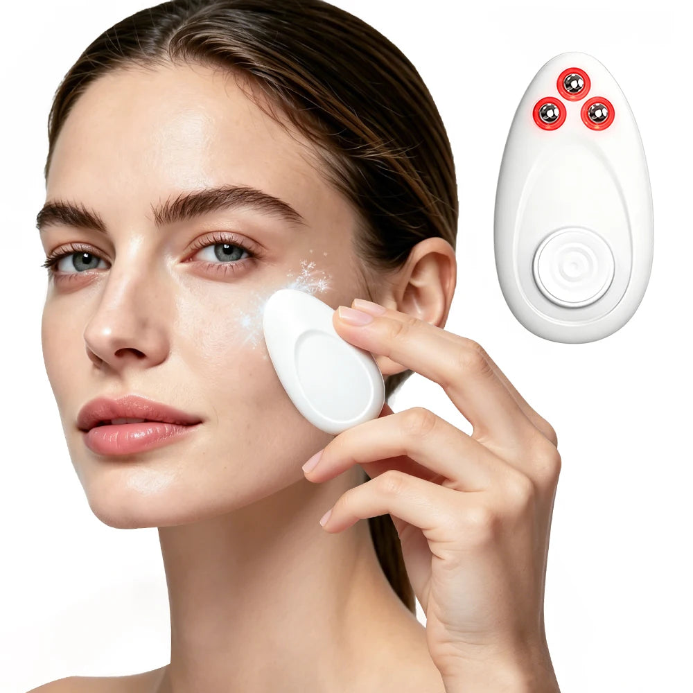 Vibration Eye Massager with Cooling Roller Balls