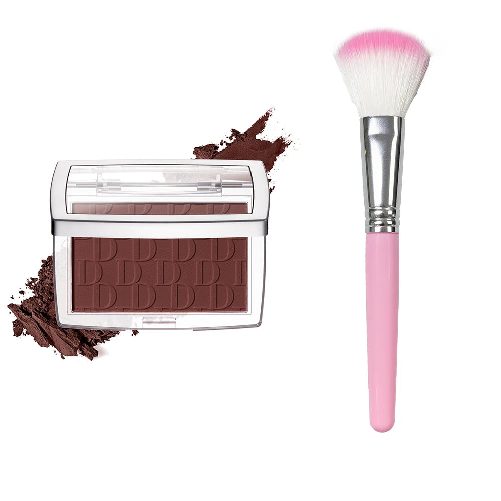 Matte Embossed Blush Palette with Application Brush
