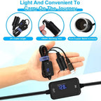 USB to 12V Car Cigarette Lighter Socket Step Up Voltage Converter Cable