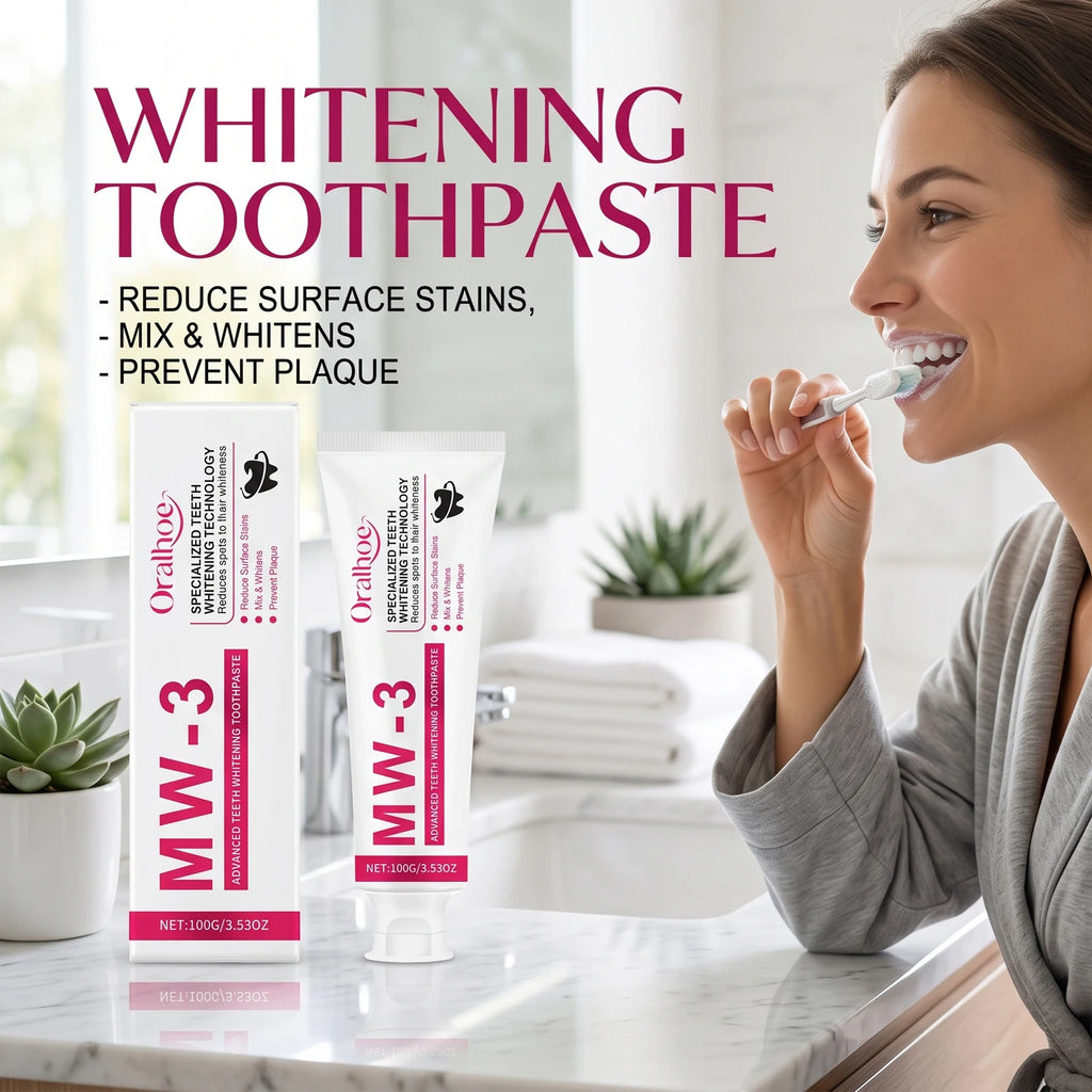 Teeth Whitening Toothpaste for Stain Removal and Fresh Breath