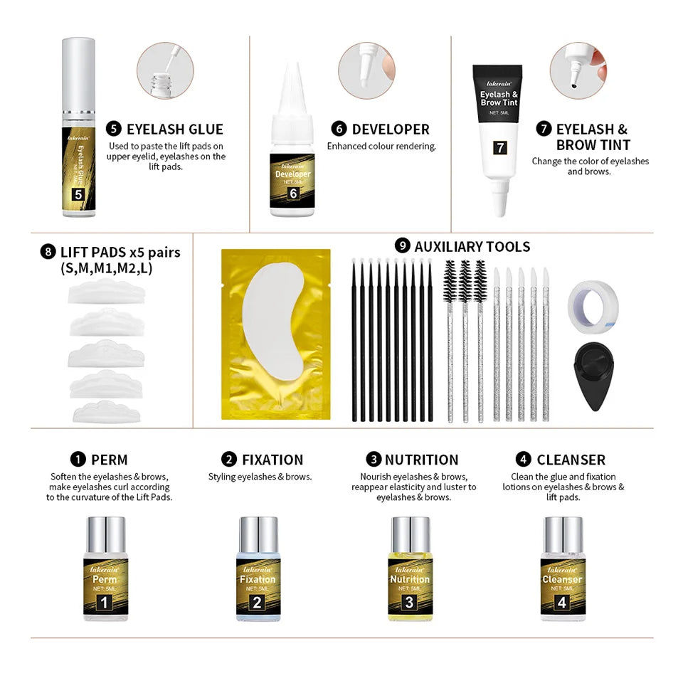 Professional Lash Lift and Brow Tinting Kit