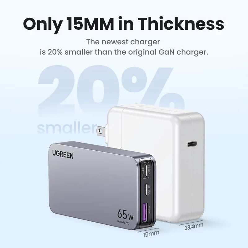 65W GaN Fast Wall Charger for Laptops and Smartphones - 3