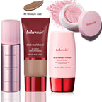 4-Piece Long-Lasting Matte Makeup Face Base and Setting Set