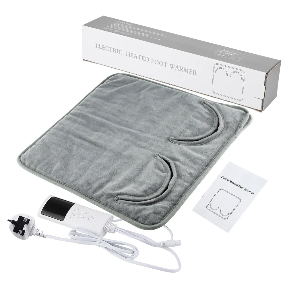 Electric Heated Foot Warmer with Adjustable Heat and Timer - 27