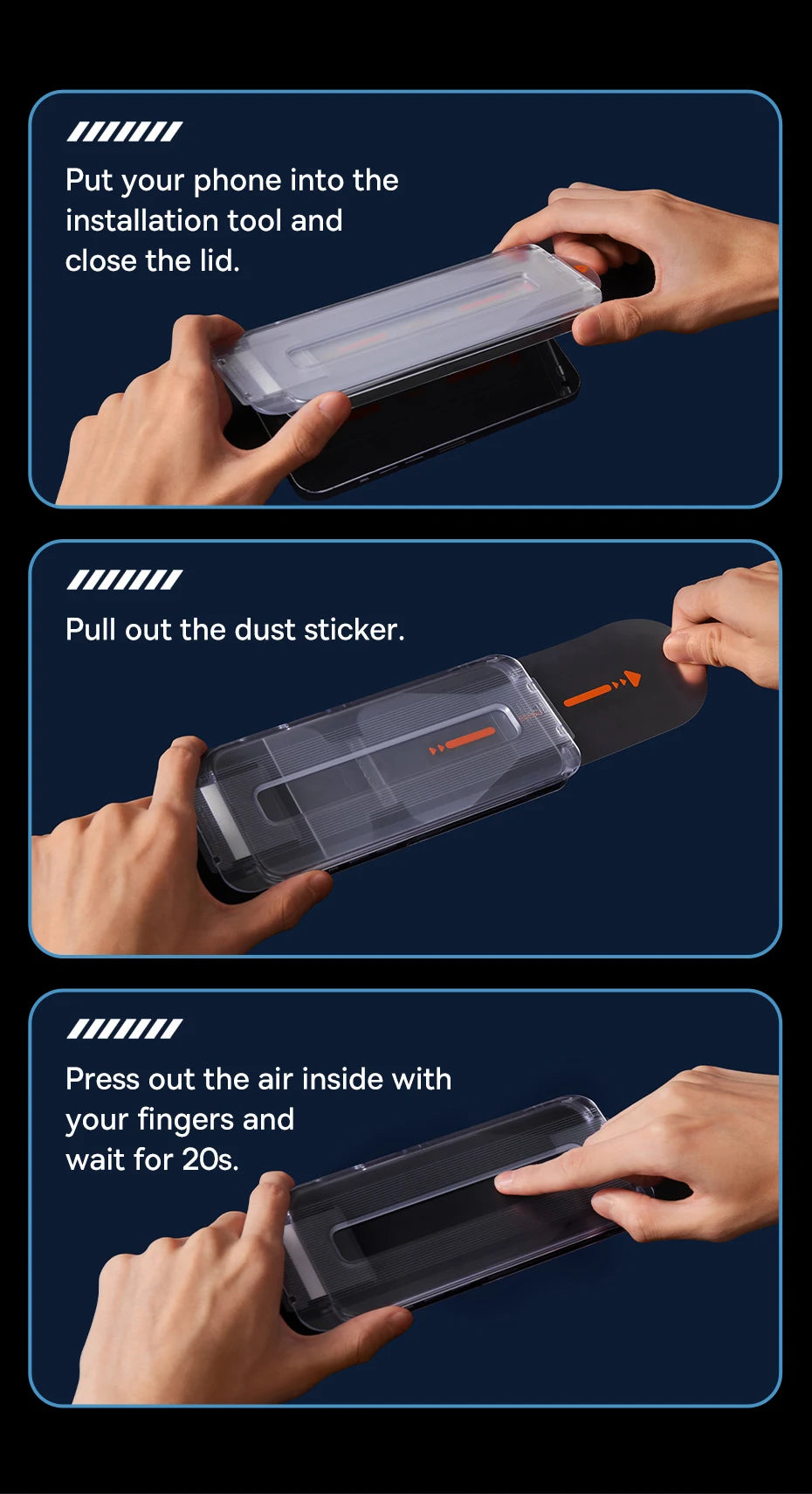 Corning Glass Screen Protector with Easy Auto-Installation Kit