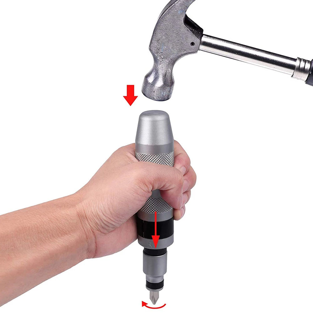 Manual Impact Screwdriver Set for Removing Stuck Screws - 10