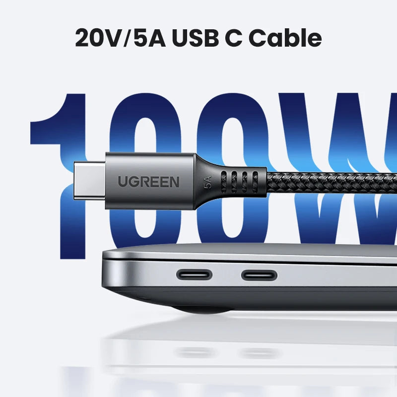 100W USB-C to USB-C Fast Charging and Data Sync Cable
