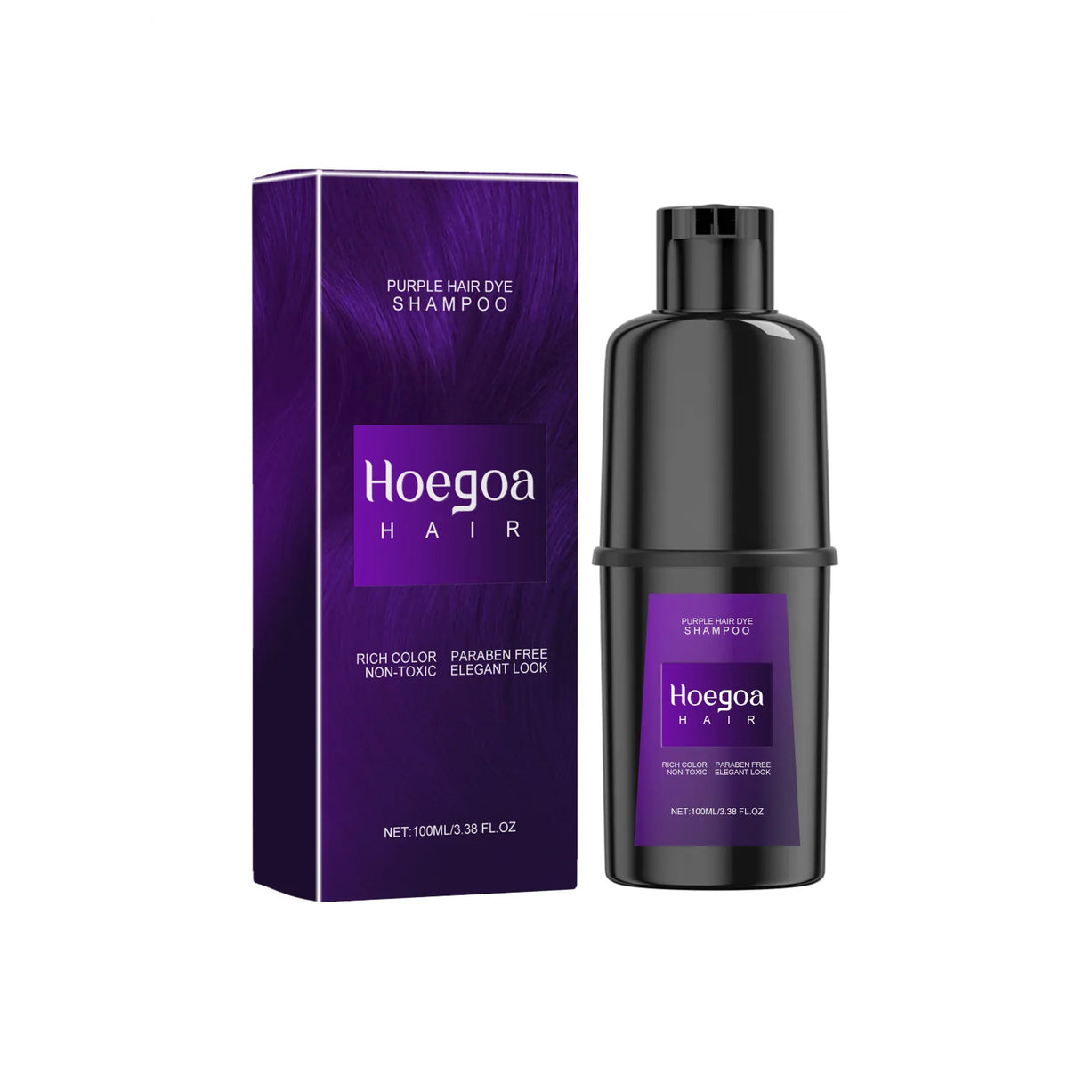 Instant Hair Color Dye Shampoo for Easy Grey Coverage