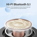 Bluetooth 5.1 Wireless Earbuds with 40H Playtime and ENC Mic
