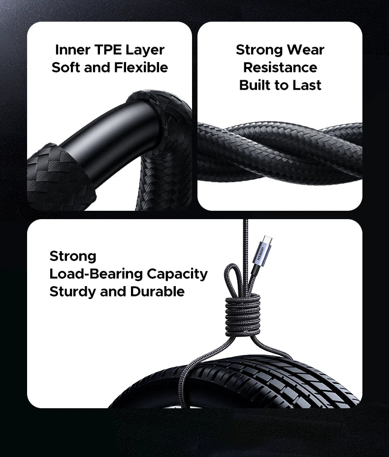 100W USB-C Fast Charging Cable with Digital Power Display