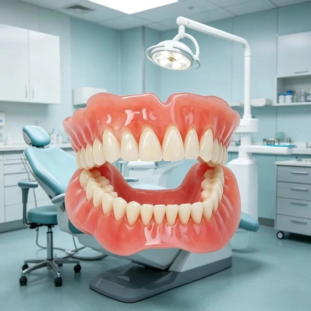 Comfort Fit Silicone Denture Set for Natural Smile