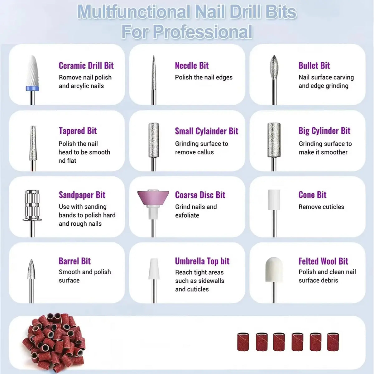 Professional Cordless Electric Nail File and UV Lamp Kit
