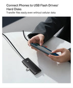 4-in-1 USB-C to USB 3.0 Multi-Port Adapter Hub