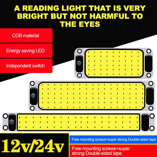 12V-85V Ultra-Thin COB LED Interior Light Panel for Trucks