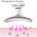 Red Light LED Facial and Neck Massager for Skin Tightening